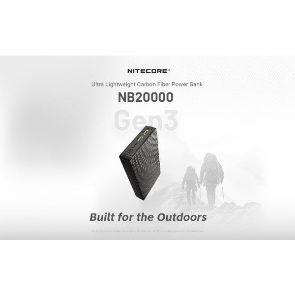 Încărcați imaginea în vizualizatorul Galerie, Baterie Externă Nitecore NB20000 GEN3, Baterie Externă, 72 Wh, 20000 mAh
