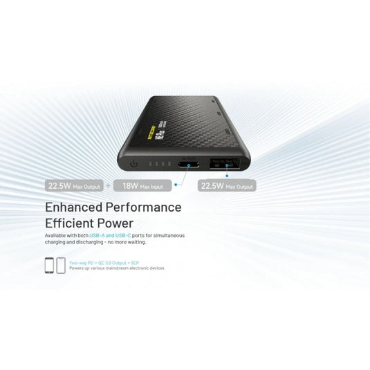 Baterie Externă Nitecore NB Plus, 38.5 Wh, 10000 mAh, 155g