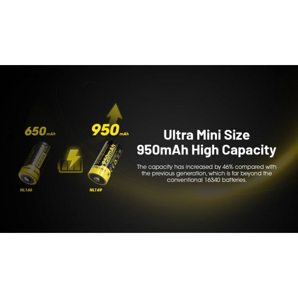 Load image into Gallery viewer, Acumulator RCR123A, 950 mAh, NITECORE NL169
