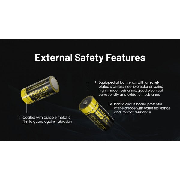 Load image into Gallery viewer, Acumulator RCR123A, 950 mAh, NITECORE NL169
