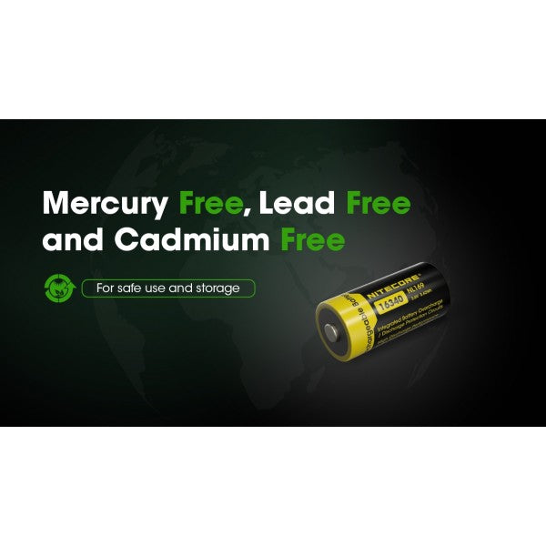 Load image into Gallery viewer, Acumulator RCR123A, 950 mAh, NITECORE NL169
