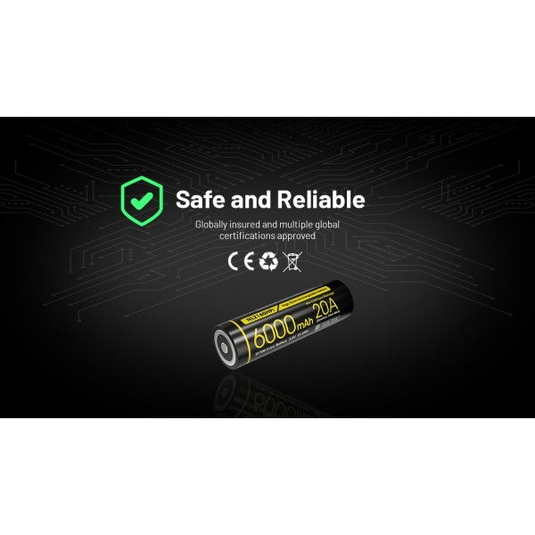 Încărcați imaginea în vizualizatorul Galerie, Nitecore NL2160HPi, High Drain, Acumulator 21700, Li-Ion, 6000 mAh, 20A
