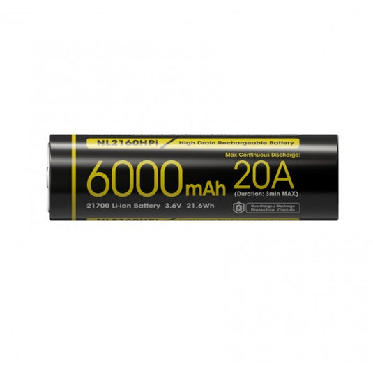 Nitecore NL2160HPi, High Drain, Acumulator 21700, Li-Ion, 6000 mAh, 20A