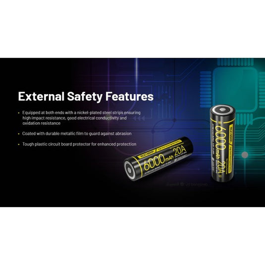 Nitecore NL2160HPi, High Drain, Acumulator 21700, Li-Ion, 6000 mAh, 20A