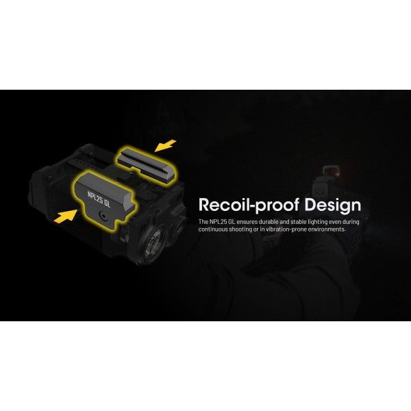 Load image into Gallery viewer, Lanterna profesionala Reincarcabila Magnetic, Laser verde, 900 Lumeni, NITECORE Nitecore NPL25 GL
