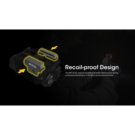 Lanterna profesionala Reincarcabila Magnetic, Laser verde, 900 Lumeni, NITECORE Nitecore NPL25 GL