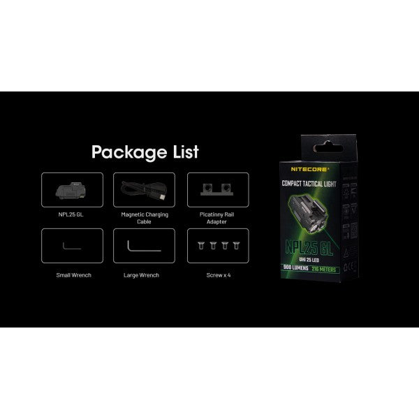 Load image into Gallery viewer, Lanterna profesionala Reincarcabila Magnetic, Laser verde, 900 Lumeni, NITECORE Nitecore NPL25 GL
