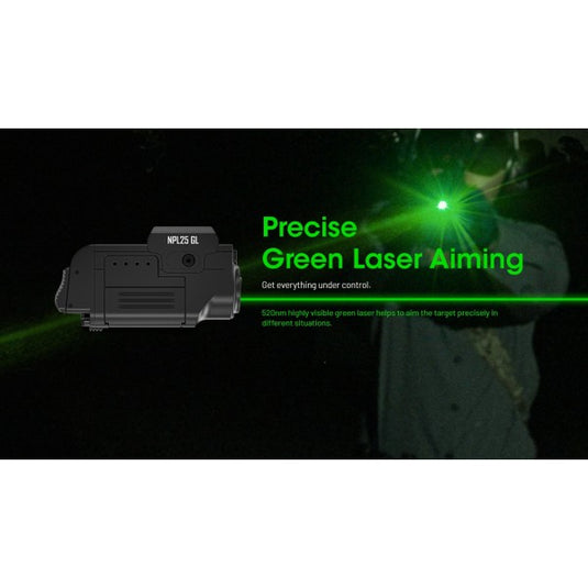 Lanterna profesionala Reincarcabila Magnetic, Laser verde, 900 Lumeni, NITECORE Nitecore NPL25 GL