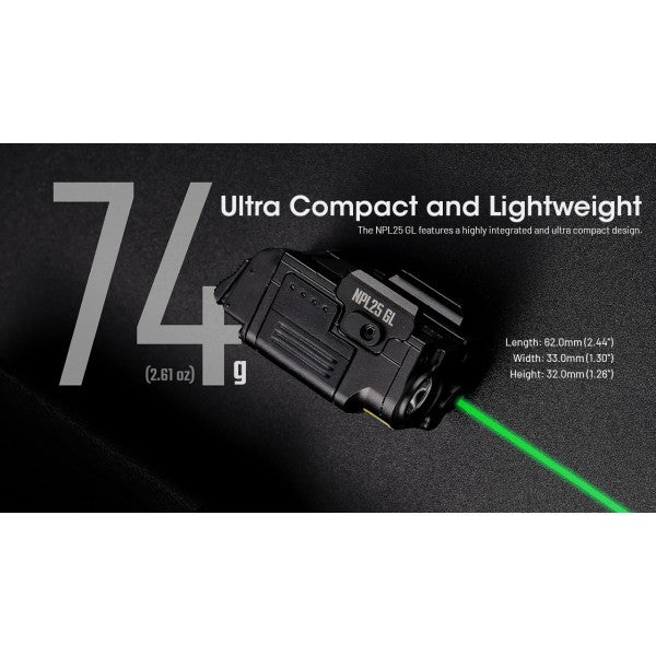 Load image into Gallery viewer, Lanterna profesionala Reincarcabila Magnetic, Laser verde, 900 Lumeni, NITECORE Nitecore NPL25 GL
