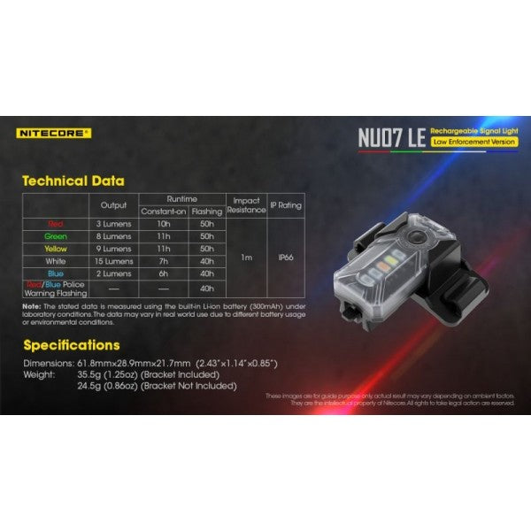 Load image into Gallery viewer, Lanterna de semnalizare, reincarcabila usb-c, NITECORE NU07LE
