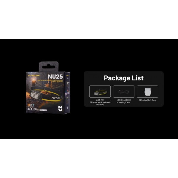Încărcați imaginea în vizualizatorul Galerie, Lanterna frontala, 400 Lumeni, NITECORE NU25 MCT
