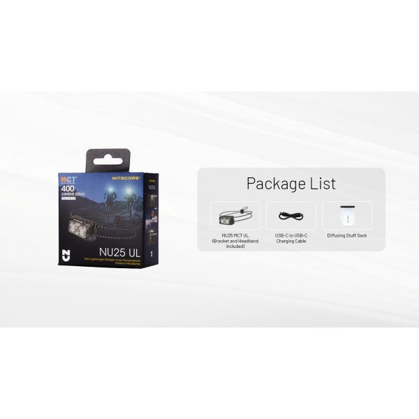 Load image into Gallery viewer, Lanterna frontala, 400 Lumeni, NITECORE NU25 MCT UL
