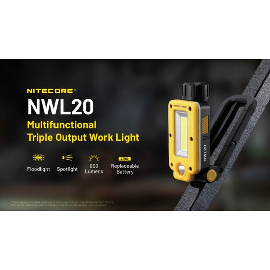 Lanterna utilitara reincarcabila, 600 Lumeni, NITECORE NWL20