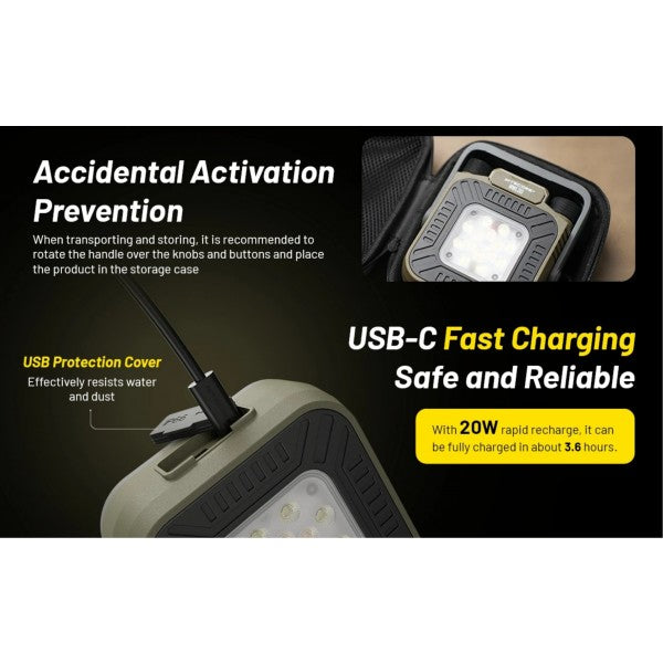 Încărcați imaginea în vizualizatorul Galerie, Lanterna utilitara reincarcabila USB-C, Nitecore NWL30, 3 in 1, Lanterna, Powerbank, Anti-Tantari, 3000 Lumeni, 120 Metri,
