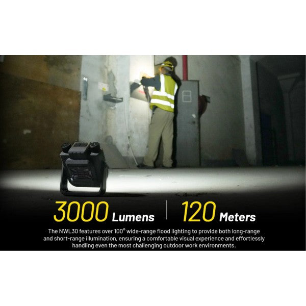 Încărcați imaginea în vizualizatorul Galerie, Lanterna utilitara reincarcabila USB-C, Nitecore NWL30, 3 in 1, Lanterna, Powerbank, Anti-Tantari, 3000 Lumeni, 120 Metri,
