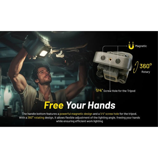 Lanterna utilitara reincarcabila USB-C, Nitecore NWL30, 3 in 1, Lanterna, Powerbank, Anti-Tantari, 3000 Lumeni, 120 Metri,