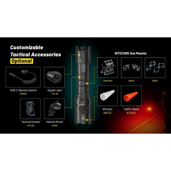 Încărcați imaginea în vizualizatorul Galerie, Lanterna tactica, 3000 Lumeni, NITECORE P23i
