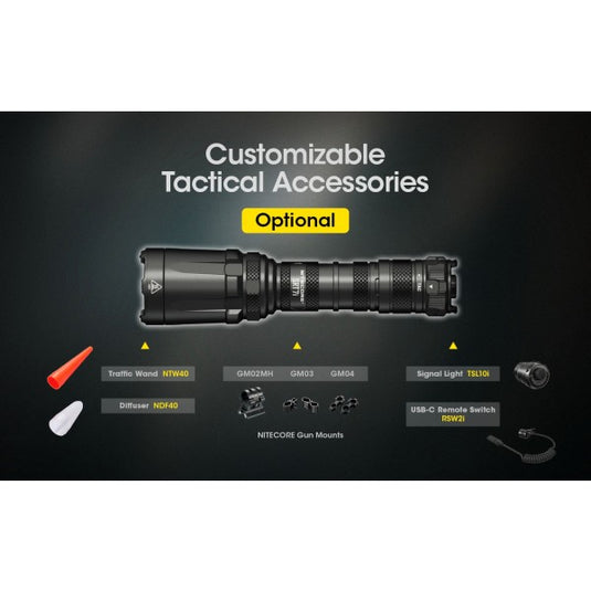 Lanterna tactica, 3000 Lumeni, NITECORE SRT7i