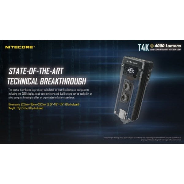 Load image into Gallery viewer, Lanterna breloc, 4000 Lumeni, NITECORE T4K
