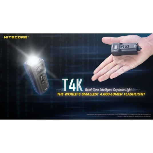 Lanterna breloc, 4000 Lumeni, NITECORE T4K