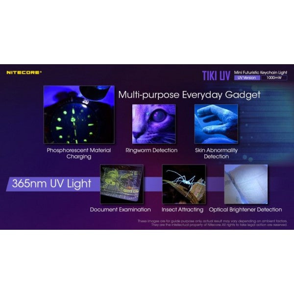 Load image into Gallery viewer, Lanterna breloc cu UV, 1000 mW, NITECORE TIKI UV

