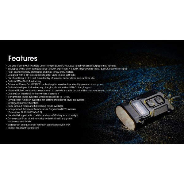 Load image into Gallery viewer, Lanterna breloc, 600 Lumeni, NITECORE TINI 3
