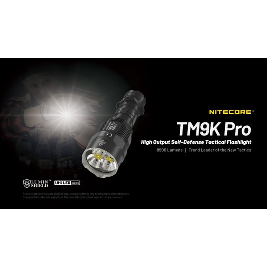 Lanterna Nitecore TM9K PRO, Lanternă Profesională, Reîncărcabilă USB-C, 9900 Lumeni, 510 Metri