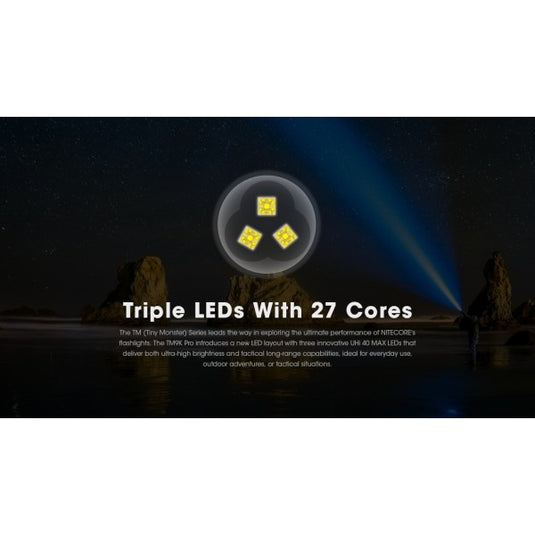 Lanterna Nitecore TM9K PRO, Lanternă Profesională, Reîncărcabilă USB-C, 9900 Lumeni, 510 Metri