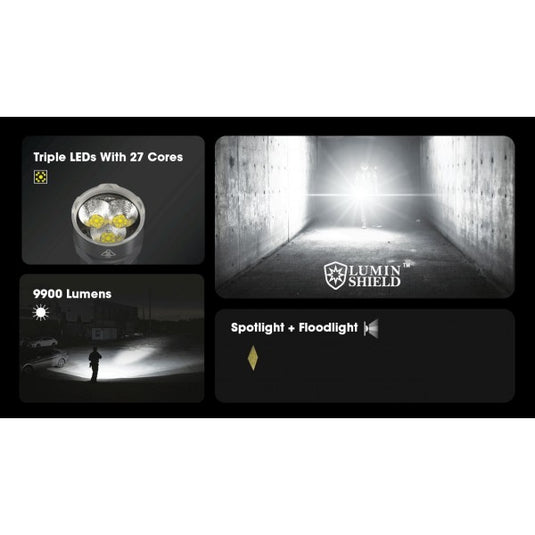 Lanterna Nitecore TM9K PRO, Lanternă Profesională, Reîncărcabilă USB-C, 9900 Lumeni, 510 Metri