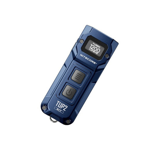 Lanterna Nitecore TUP2, Breloc, Reîncărcabilă USB-C, 1200 Lumeni, 125 Metri, Albastra