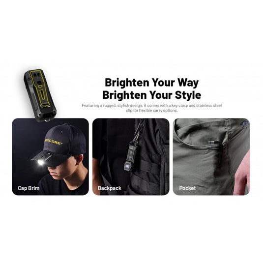 Lanterna Nitecore TUP2, Breloc, Reîncărcabilă USB-C, 1200 Lumeni, 125 Metri, Albastra