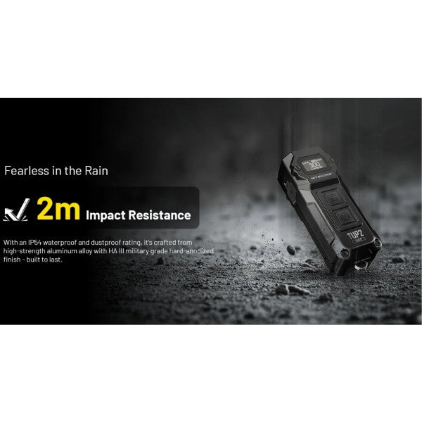 Încărcați imaginea în vizualizatorul Galerie, Lanterna Nitecore TUP2, Breloc, Reîncărcabilă USB-C, 1200 Lumeni, 125 Metri, Albastra
