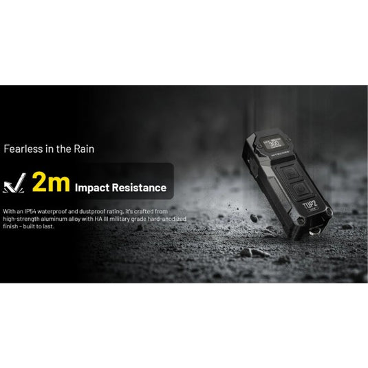 Lanterna Nitecore TUP2, Breloc, Reîncărcabilă USB-C, 1200 Lumeni, 125 Metri, Albastra