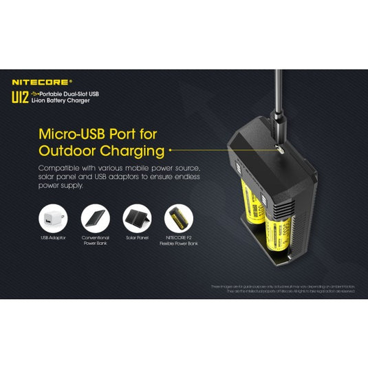 Incarcator USB, 2 sloturi, NITECORE UI2