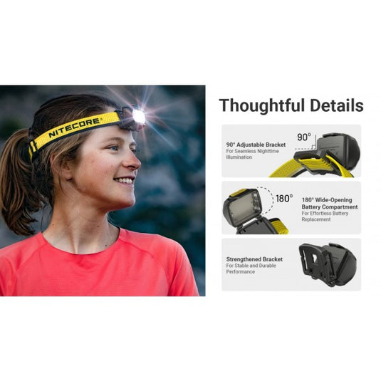 Lanterna frontala NITECORE UT27 MCT, Reîncărcabilă USB-C, 800 Lumeni, 168 Metri