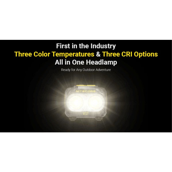 Încărcați imaginea în vizualizatorul Galerie, Lanterna frontala NITECORE UT27 MCT, Reîncărcabilă USB-C, 800 Lumeni, 168 Metri
