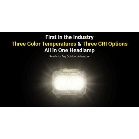 Lanterna frontala NITECORE UT27 MCT, Reîncărcabilă USB-C, 800 Lumeni, 168 Metri