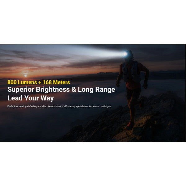 Încărcați imaginea în vizualizatorul Galerie, Lanterna frontala NITECORE UT27 MCT, Reîncărcabilă USB-C, 800 Lumeni, 168 Metri
