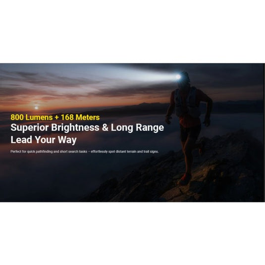 Lanterna frontala NITECORE UT27 MCT, Reîncărcabilă USB-C, 800 Lumeni, 168 Metri