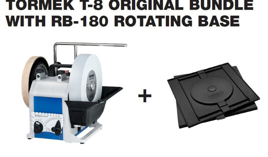 Pachet Masina de ascutit, pietre rotative, si baza rotativa RB-180, TORMEK T-8 & RB-180