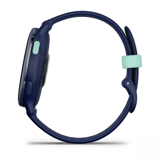 Ceas Garmin - Vivoactive 5 smartwatch cu GPS și AMOLED - ramă Metallic Navy din aluminiu, carcasă Navy şi bratara din silicon