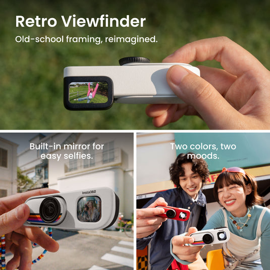 Insta360 - camera video mini - GO 3S - Retro Bundle Special Edition - Canvas White - 128GB