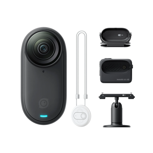 INSTA360 GO 3S – CAMERĂ ULTRA-COMPACTĂ 4K PENTRU CREATORI - EDITIE STANDARD - 64GB ALBA