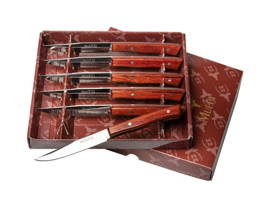 Set 6 Bricege Muela J-MA-10R,maner lemn presat de coral, lama 10.5 cm