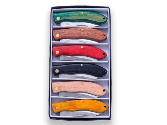 Set Bricege Joker, manere lemn, diverse culori JKR0498