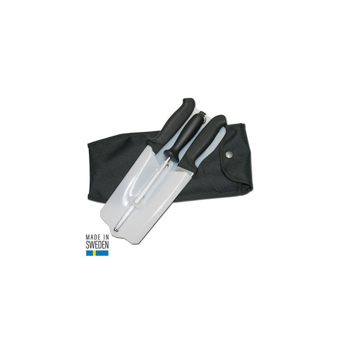 Set de 2 cutite, masat si teaca de plastic, MORAKNIV FROSTS ( 12669 )