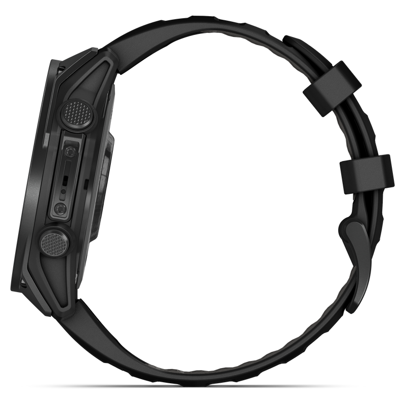 Încărcați imaginea în vizualizatorul Galerie, Garmin - TACTIX 8 AMOLED 47mm Sapphire ceas multisport cu GPS - ramă neagră Titanium DLC și curea din silicon neagră
