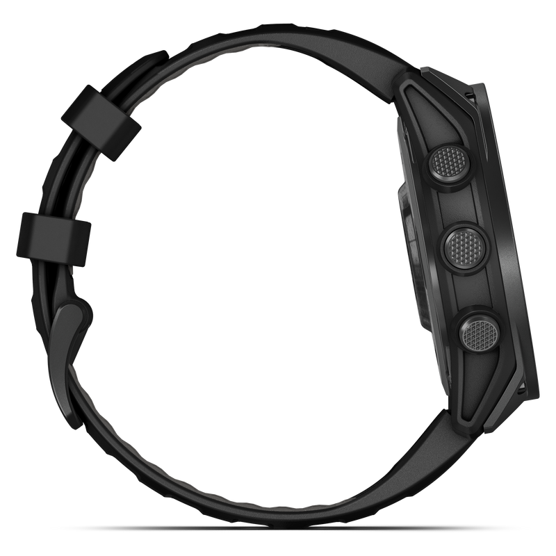Încărcați imaginea în vizualizatorul Galerie, Garmin - TACTIX 8 AMOLED 47mm Sapphire ceas multisport cu GPS - ramă neagră Titanium DLC și curea din silicon neagră

