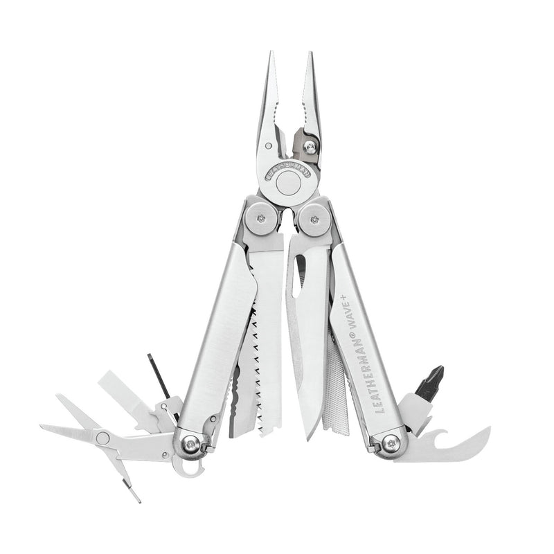 Load image into Gallery viewer, Multi-Tool 18 Functii, LEATHERMAN WAVE+ STAINLESS / BLACK
