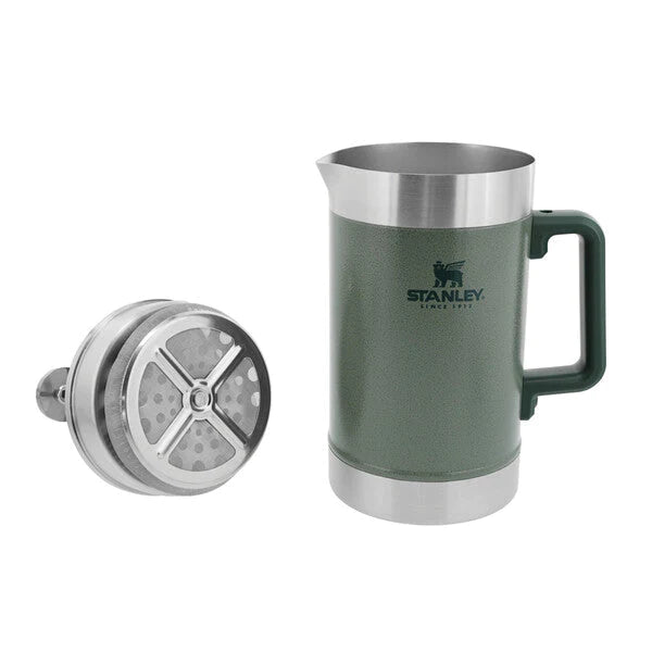 Încărcați imaginea în vizualizatorul Galerie, Presa de cafea STANLET STAY-HOT FRENCH PRESS 1.4L HAMMERTONE GREEN 10-02888-048
